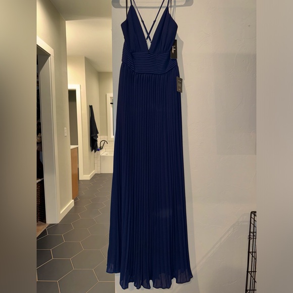 Lulus Navy Formal Dress - Picture 1 of 5
